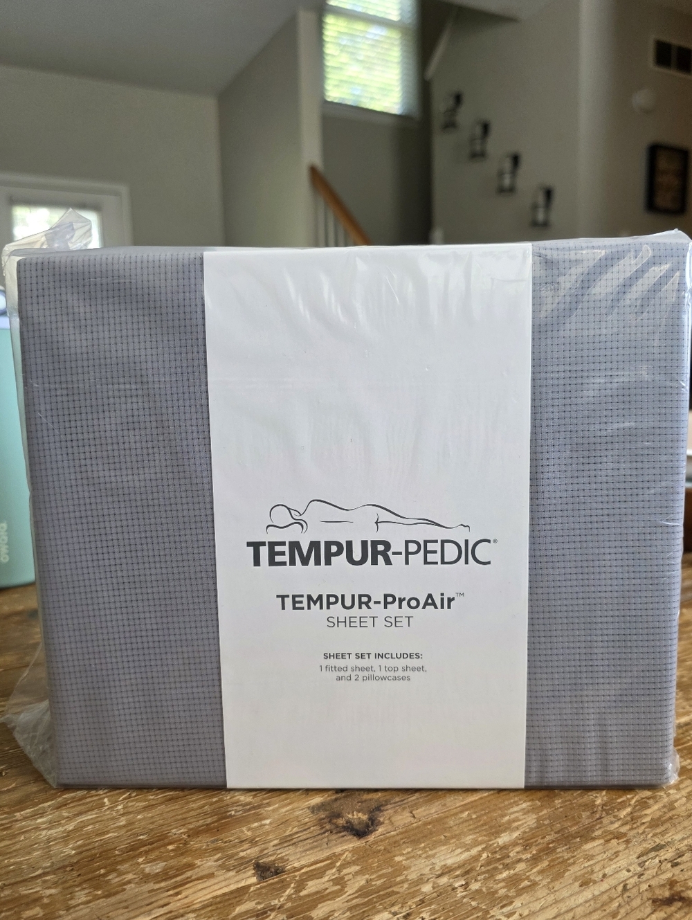 TEMPUR-Pedic TEMPUR-Pro Air Sheet Set in Cool Gray  King Sealed!